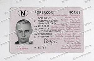 Kolekcjonerskie prawo jazdy norweskie